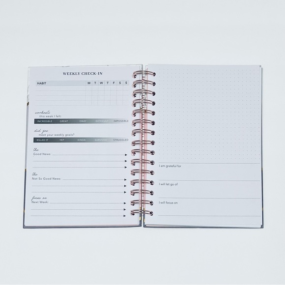 🦋Fitness Journal Training Planner Exercise Food Diary Track Progress Set Goals - Picture 13 of 13